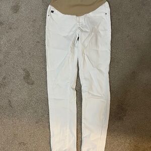 Adriano Goldschmied white maternity jeans